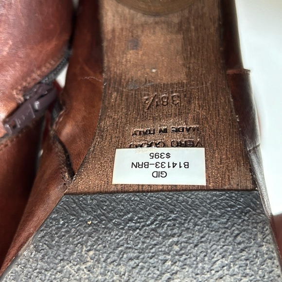 Coclico brown leather booties 38.5 - Picture 4 of 9